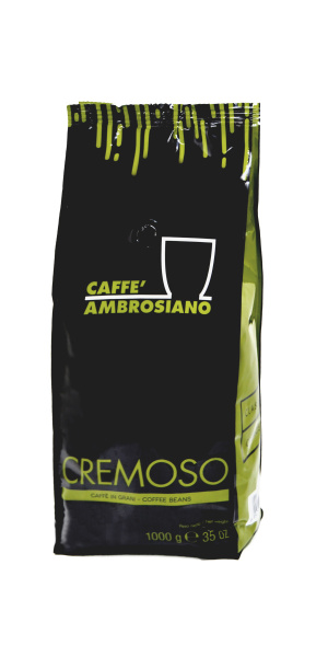 CAFFE AMBROSIANO CREMOSSO 1 kg белый фон