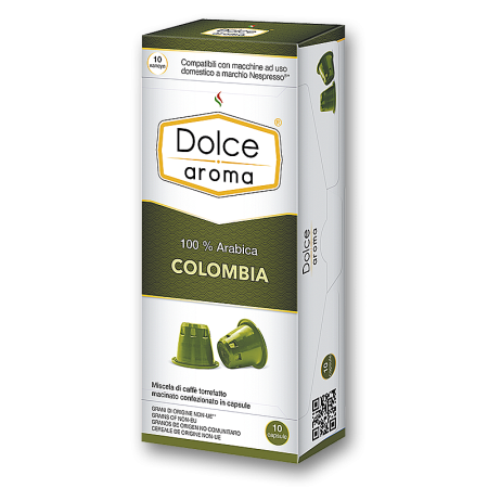 DOLCE AROMA капсулы 10 шт colombia 100 arabica